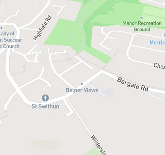 map for Belper Views Residential Care Home