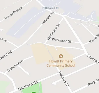 map for William Howitt Junior Community School