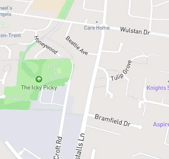 map for HEMPSTALLS HALL CARE HOME