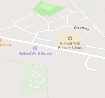 map for Hulland Ward Medical Centre