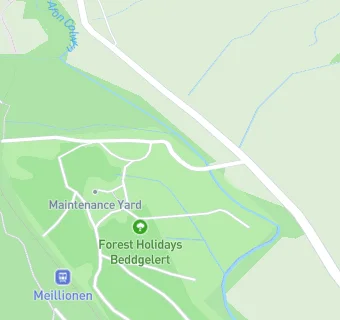 map for Forest Holidays Beddgelert