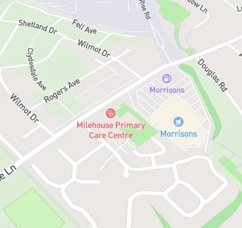 map for Milehouse Medical Practice