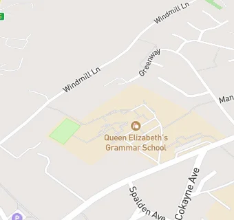 map for Queen Elizabeths Grammar School