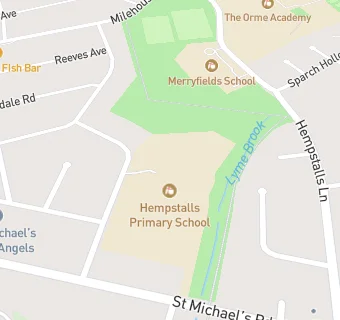 map for Hempstalls Primary School