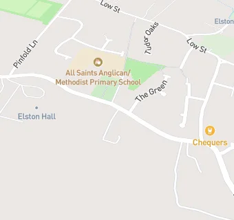 map for Elston Village Hall