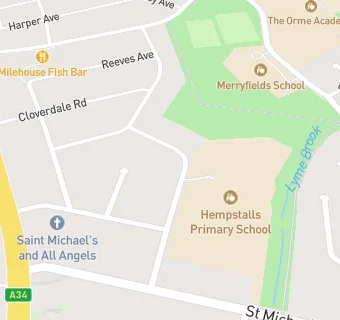 map for HEMPSTALLS PRIMARY SCHOOL - ALLIANCE IN PARTNERSHIP