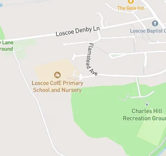 map for Loscoe Church Of England Primary School