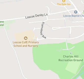 map for Loscoe CofE Primary School and Nursery