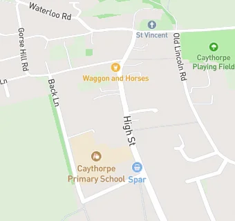 map for Caythorpe & Frieston Village Hall