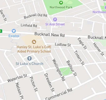 map for Hanley St Luke's CofE Aided Primary School