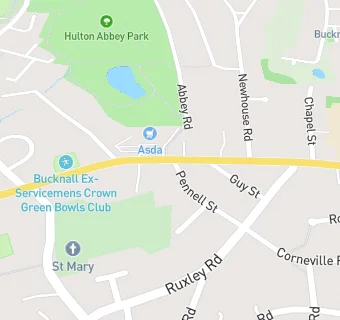 map for Bucknall Oatcakes