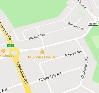 map for THE MILEHOUSE FISHBAR