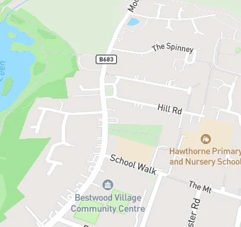 map for Hawthorne Primary and Nursery School