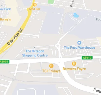 map for Grosvenor Casino Stoke