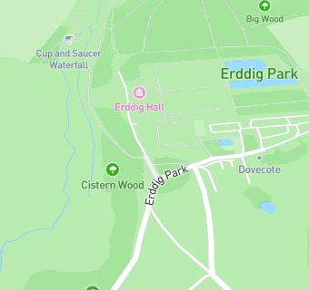 map for Erddig Hall