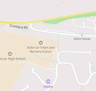 map for Aldercar Infant School