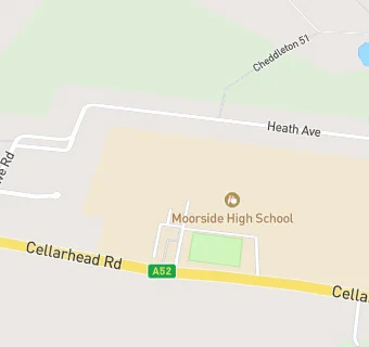 map for MELLORS CATERING@MOORSIDE HIGH SCHOOL