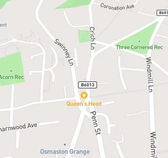 map for Queens Head