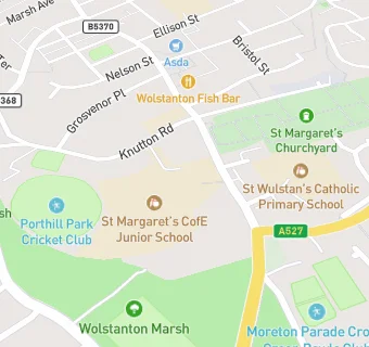 map for St Margaret's CofE (VC) Junior School