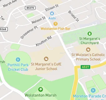 map for ST MARGARET'S C OF E JUNIOR SCHOOL - EDWARDS & WARD LTD