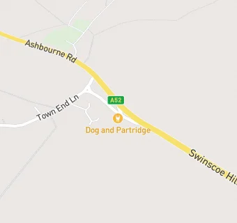 map for THE DOG AND PARTRIDGE COUNTRY HOTEL