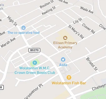 map for Wolstanton Dental Practice