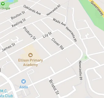 map for ELLISON PRIMARY ACADEMY