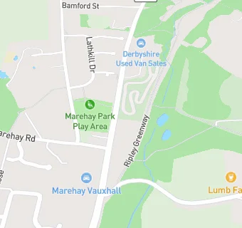 map for Marehay Miners Welfare