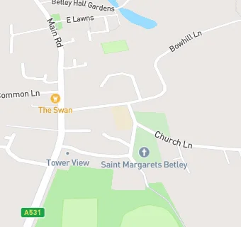 map for Betley CofE VC Primary School