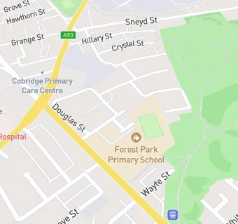 map for Forest Park Primary School