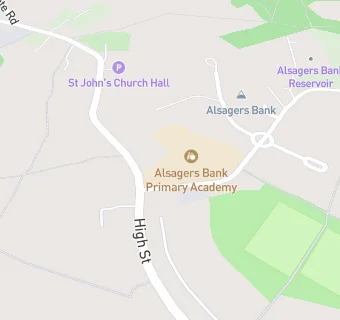 map for Alsagers Bank Primary Academy