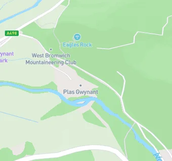 map for Plas Gwynant Outdoor Education Centre