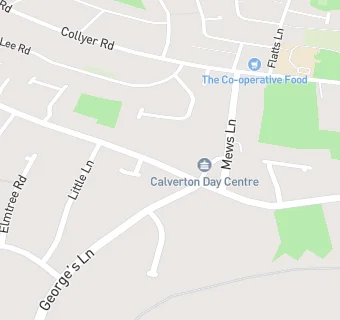 map for Calverton Baptist Church