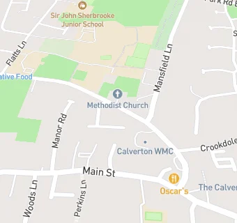 map for Calverton Working Mens Club