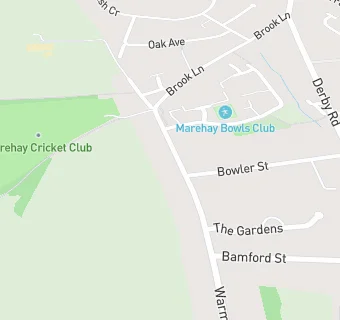 map for Marehay Cricket Club