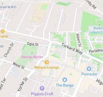 map for FoodCycle Hucknall