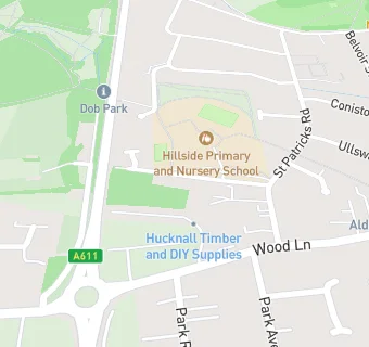 map for Hillside Primary and Nursery School