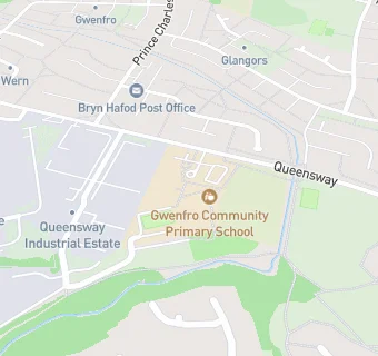 map for Gwenfro Infants  School