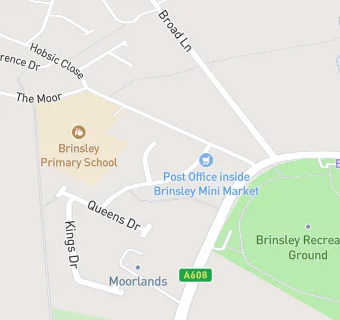 map for Brinsley Pharmacy