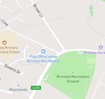 map for Brinsley Fish Bar