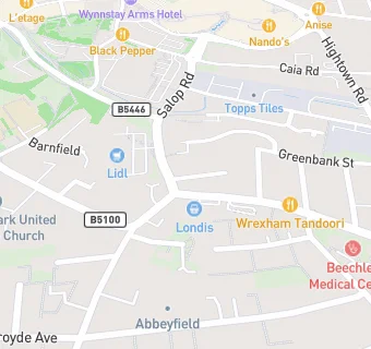 map for Wrexham corner market