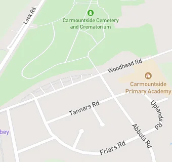 map for Carmountside Primary Academy