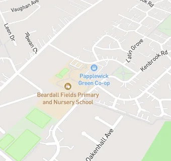 map for Beardall Fields Primary and Nursery School