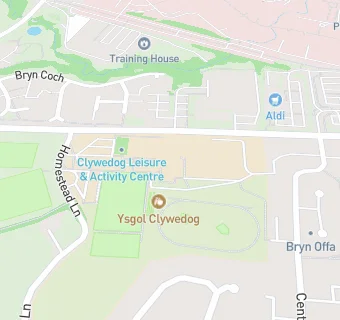 map for Ysgol Clywedog