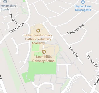 map for Leen Mills Primary School