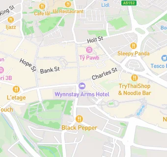 map for Wynnstay Arms Hotel