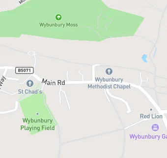 map for Wybunbury Shop