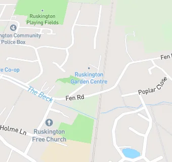 map for Ruskington Garden Centre