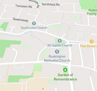 map for Ruskington Methodist Church Hall