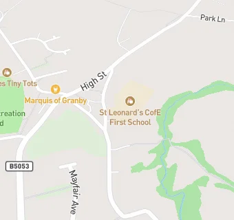 map for St Leonard's CofE (A) First School